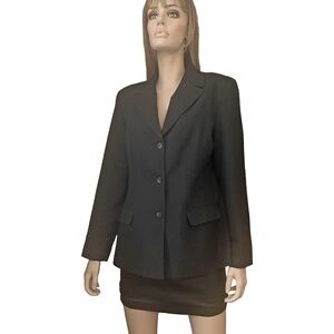 Classic Blazer Suit Jacket Button Front pockets Long Sleeve